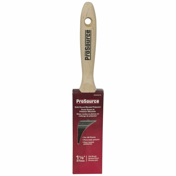 Prosource Brush Flat Sld Rnd Poly 1.5In OR 11601 0150